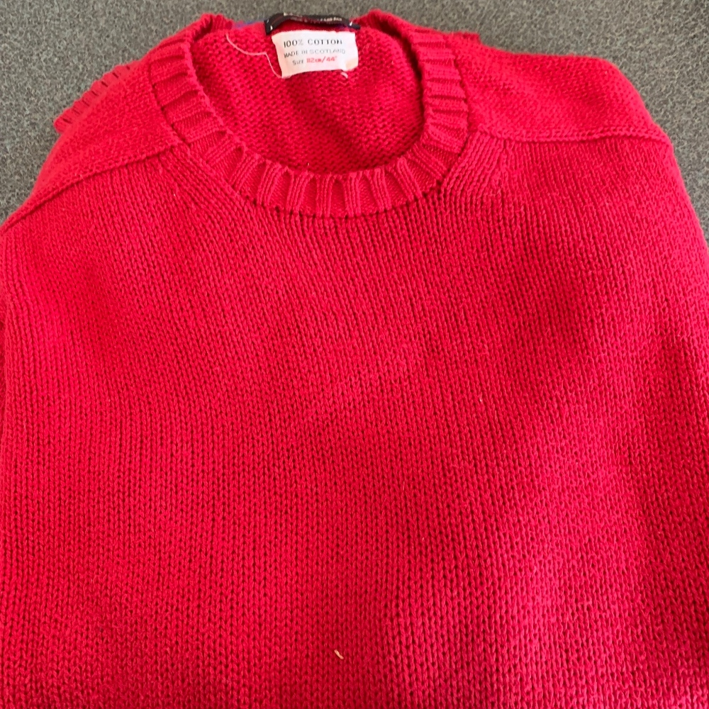 Vintage Mark Shale 44 (large) 100% Cotton Sweater